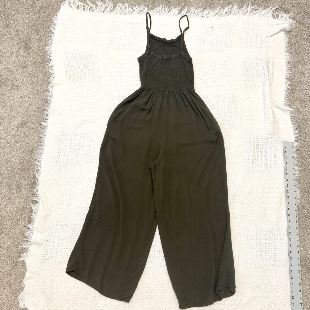 Mimi Chica large smocked cropped wide leg jumpsuit pant pockets P 3098 - Picture 11 of 11